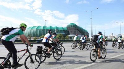 'YEŞİLE PEDALLA, YENİDEN YEŞİLE PEDALLA' TEMASIYLA 16’INCISI DÜZENLENEN 'TOPHANE-NİLÜFER-MUDANYA BİSİKLET