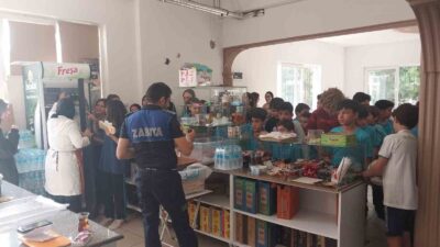 İNEGÖL BELEDİYESİ ZABITA MÜDÜRLÜĞÜ EKİPLERİ, OKULLARIN AÇILMASIYLA BİRLİKTE OKUL KANTİNLERİNİ