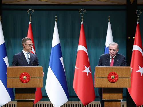 Cumhurbaşkanı Erdoğan, Finlandiya Cumhurbaşkanı Stubb ile düzenledikleri ortak basın toplantısında