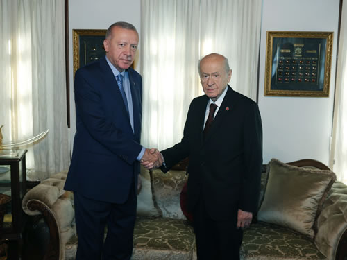 Cumhurbaşkanı Recep Tayyip Erdoğan, Milliyetçi Hareket Partisi (MHP) Genel Başkanı