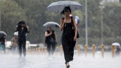 Meteoroloji, kuvvetli yağışlar için uyarıda bulunurken sıcaklıkların 3 ila 5