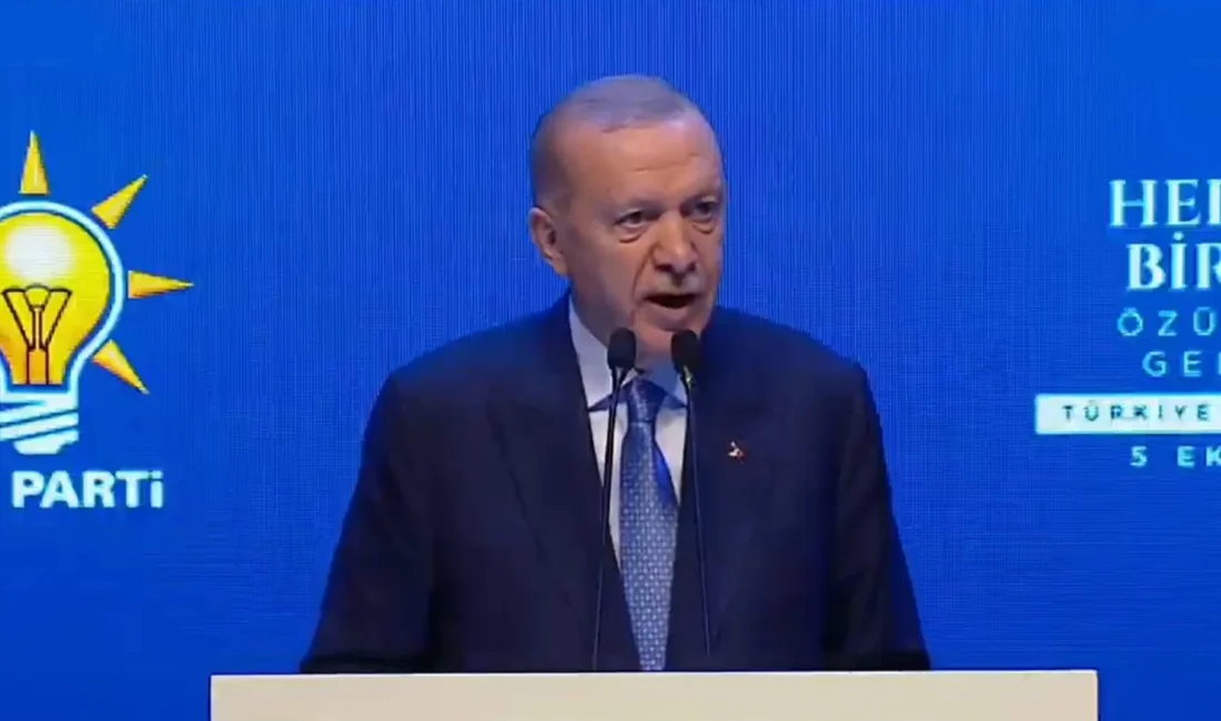 AKP Genel Başkanı ve Cumhurbaşkanı Recep Tayyip Erdoğan, Haliç Kongre