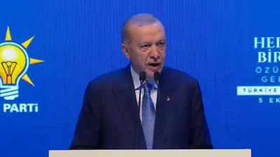 AKP Genel Başkanı ve Cumhurbaşkanı Recep Tayyip Erdoğan, Haliç Kongre