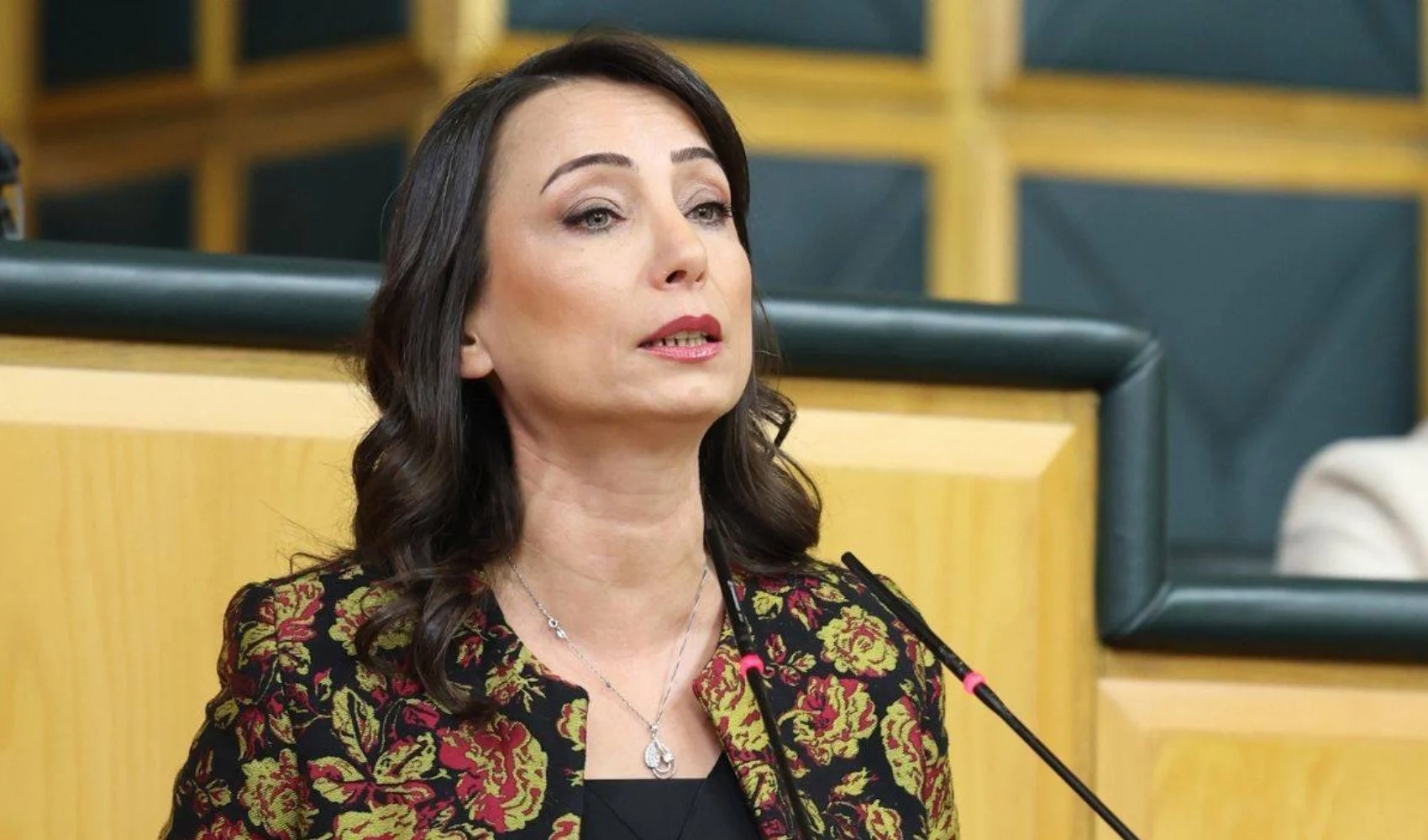 DEM Parti Eş Genel Başkanı Tülay Hatimoğulları, Meclis grup toplantısında