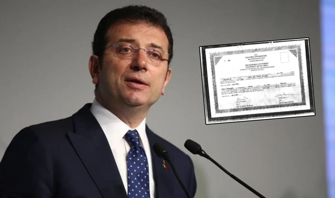 İBB Başkanı Ekrem İmamoğlu’nun üniversite diplomasının sahte olduğu yönündeki iddiaların