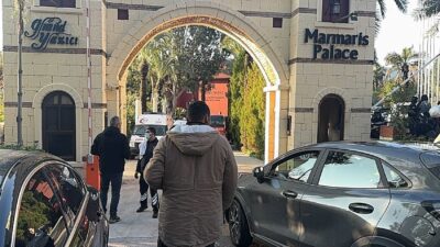 Muğla’nın Marmaris ilçesindeki bir 5 yıldızlı otelde sabah saatlerinde kazan