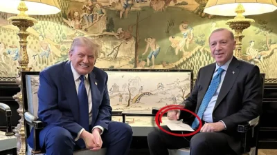 Cumhurbaşkanı ve AKP Genel Başkanı Erdoğan ve ABD Başkanı Trump,