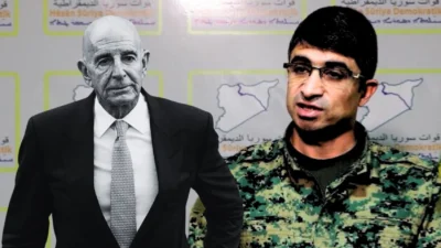 Terör örgütü PKK/KCK’nın Suriye kolu SDG’nin sözcüsü Ferhad Şami, Rojava