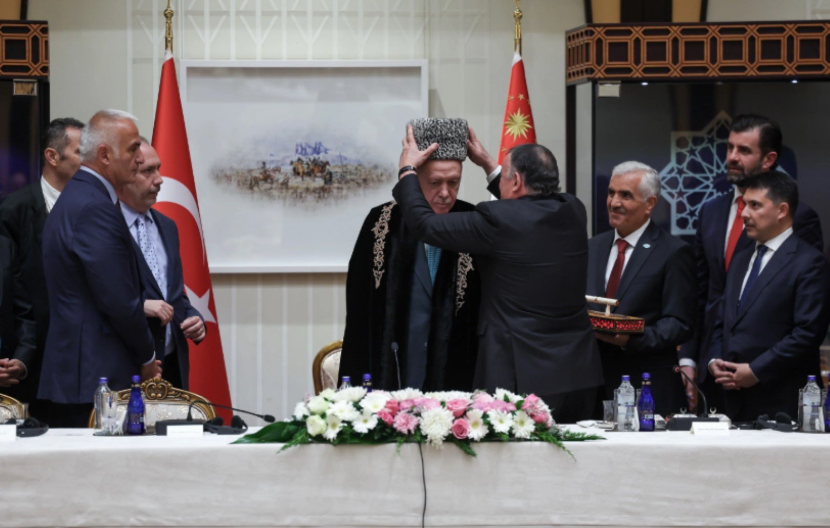 Dünya Ahıskalı Türkler Birliği heyeti, Cumhurbaşkanlığı Sarayında Cumhurbaşkanı Recep Tayyip