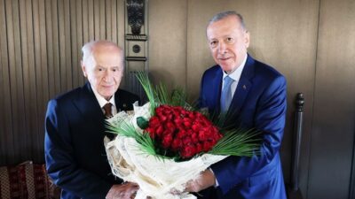 AKP Genel Başkanı ve Cumhurbaşkanı Recep Tayyip Erdoğan ile MHP