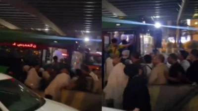 Suudi Arabistan’ın Mekke kentinde umre ziyareti için bulunan Türk kafileye,