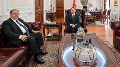 YSK Başkanı Ahmet Yener, Adalet Bakanı Akın Gürlek’e nezaket ziyaretinde