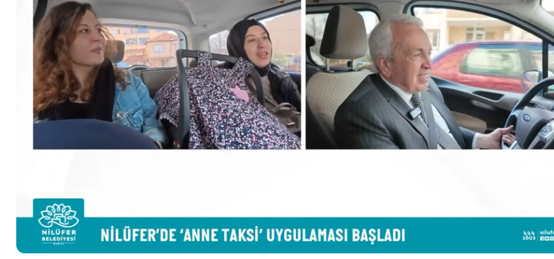 Nilüfer Belediye Başkanı Şadi Özdemir “Anne Taksi” uygulaması ile annelere
