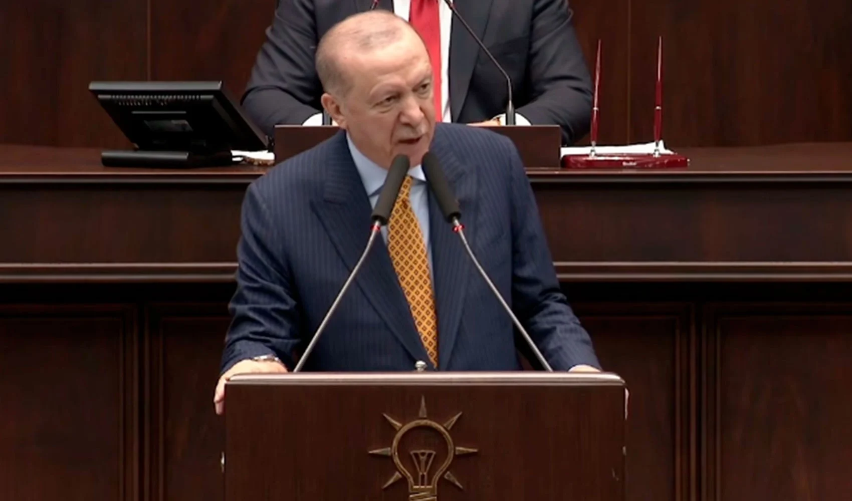 Partisinin grup toplantısında konuşan AKP Genel Başkanı ve Cumhurbaşkanı Recep