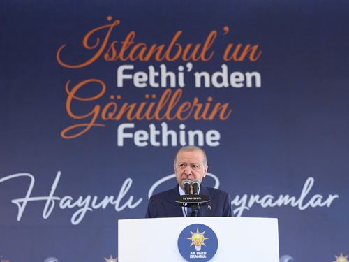Cumhurbaşkanı Erdoğan, “İstanbul’un Fethi’nden Gönüllerin Fethine” programında yaptığı konuşmada “İstanbul’un