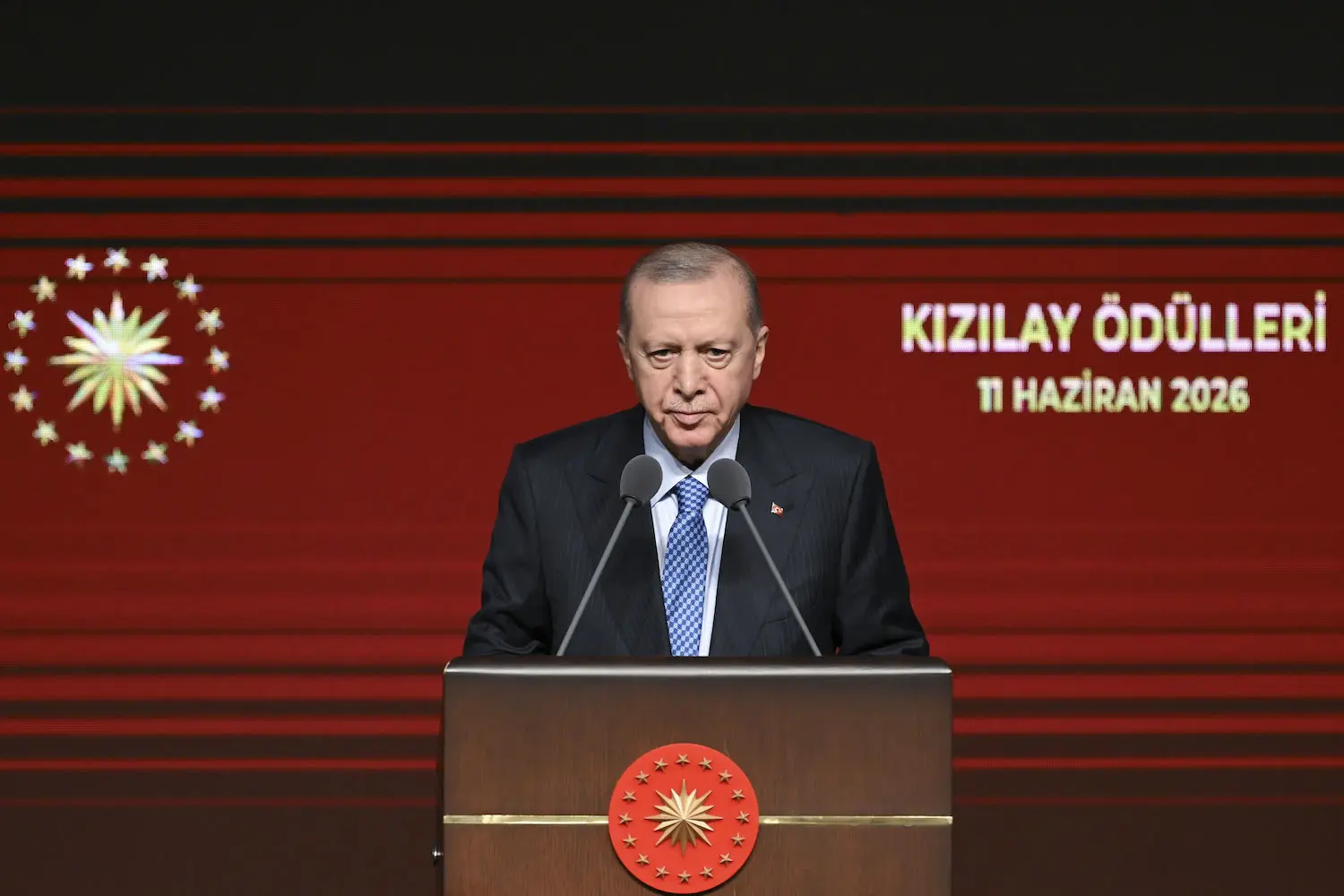 Cumhurbaşkanı Erdoğan Kızılay’ın düzenlediği ödül töreninde “Bugün tevdi ettiğimiz Kızılay