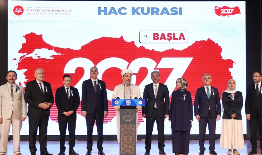 Hac ibadeti için kaydını yenileyen ve ön kayıt yaptıran 1