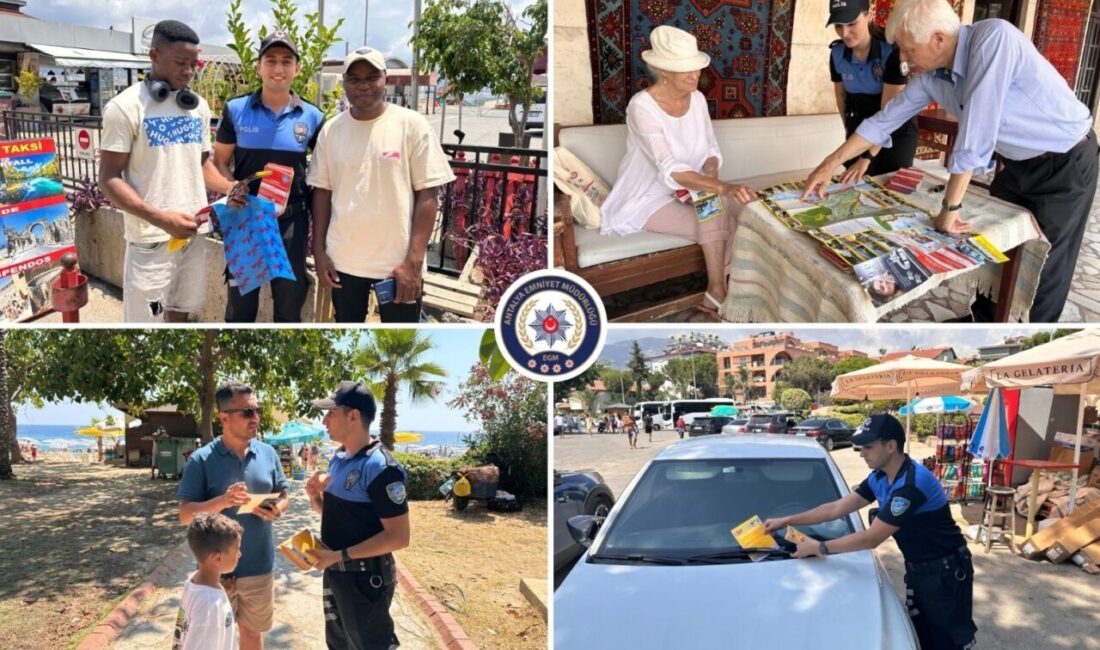 Antalya İl Emniyet Müdürlüğü, Alanya'da yerli ve yabancı turistlere yönelik