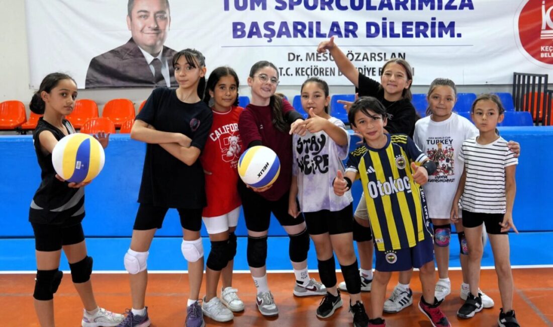Ankara Keçiören Belediyesi, çocukların ve gençlerin spora yönelmesini teşvik eden çalışmalarını