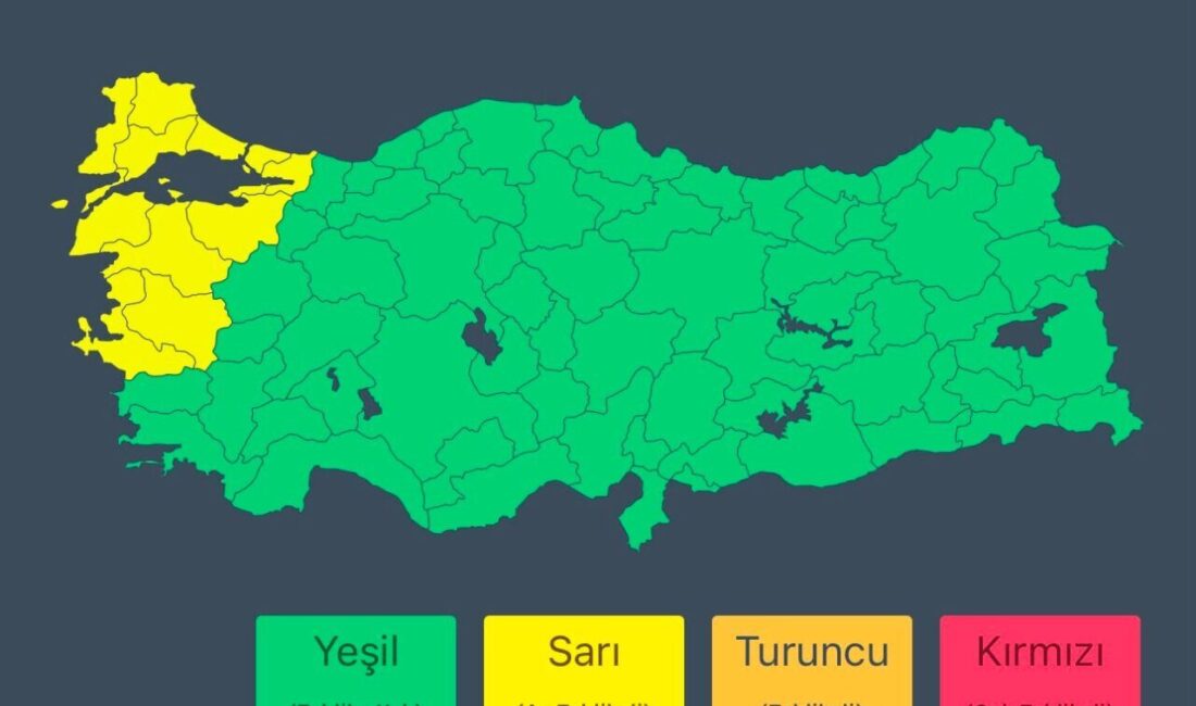 İçişleri Bakanlığı, sarı kodlu illerde 30 Temmuz Cuma günü (yarın),
