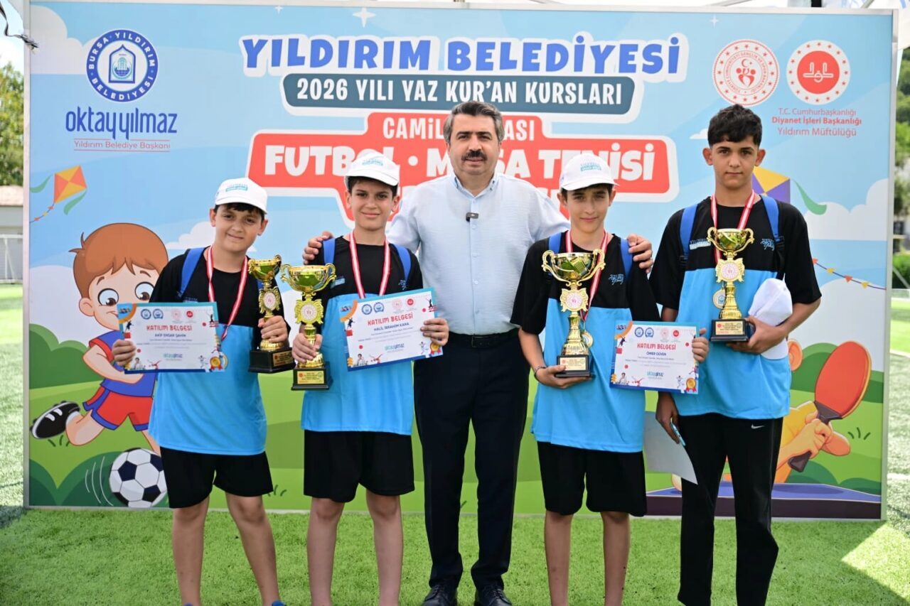 Yıldırım Belediyesi’nin katkılarıyla düzenlenen 'Yaz Kur’an Kursları Camiler Arası Futbol