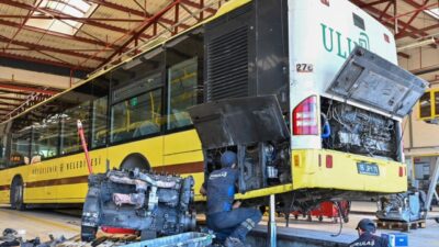 Bursa Büyükşehir Belediyesi, toplu taşıma filosunda araçların ihtiyaç duyduğu bakım