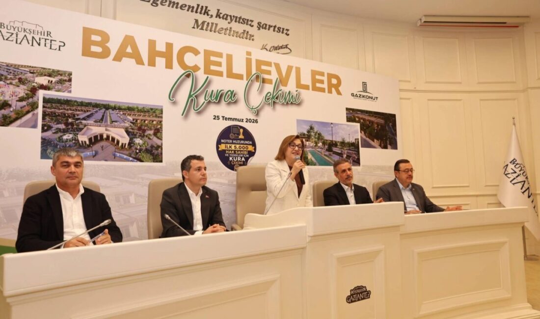 Gaziantep Büyükşehir Belediyesi iştiraki Gazi Konut tarafından inşa edilecek Bahçelievler