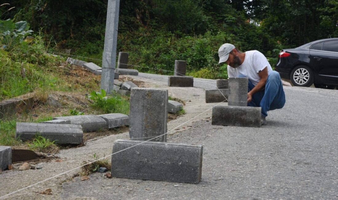 Giresun Belediyesi Fen İşleri Müdürlüğü ekipleri, kent genelinde üstyapı çalışmalarını
