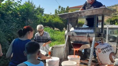 İzmir Efes Selçuk Belediyesi, yaz mevsiminin vazgeçilmezi olan salça yapımını