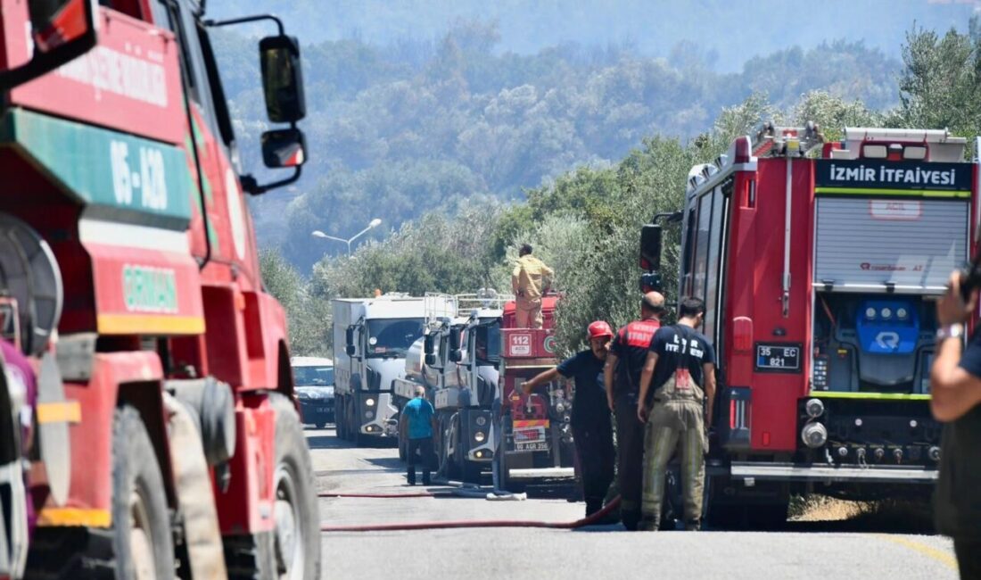 İzmir’de etkisini artıran sıcak hava ve kuvvetli rüzgâr yangın riskini