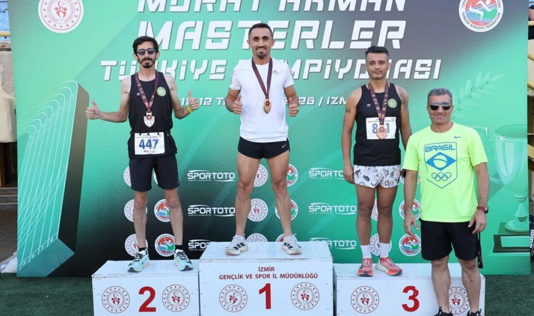 Keşanlı atlet Alper Elmas, Masterlar Türkiye Şampiyonası'ndan 4 madalya ile