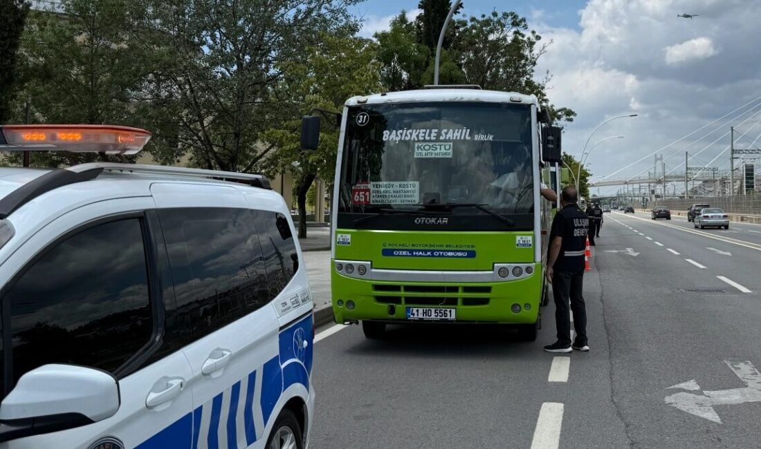 Kocaeli Büyükşehir Belediyesi, özel halk otobüslerinde gerçekleştirdiği klima denetimlerinde 186