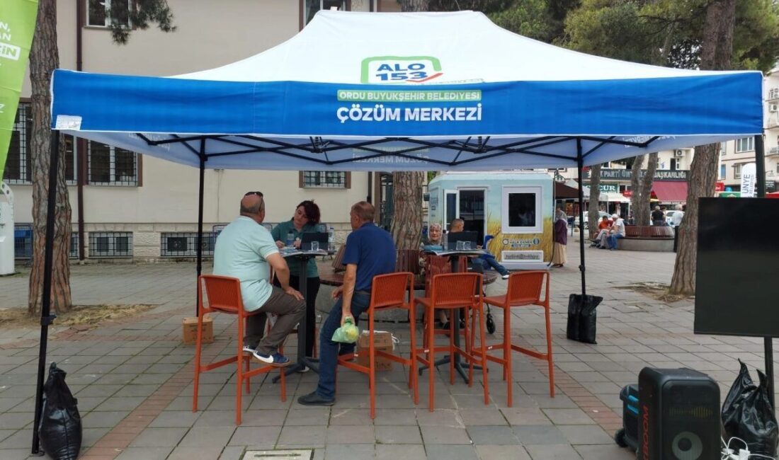 Ordu Büyükşehir Belediyesi Çözüm Merkezi, vatandaşların talep, öneri ve şikâyetlerini