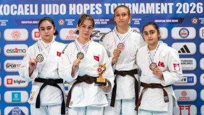 Osmangazi Belediyespor altyapısından yetişen milli judocular, Kocaeli’de düzenlenen Yıldızlar Avrupa