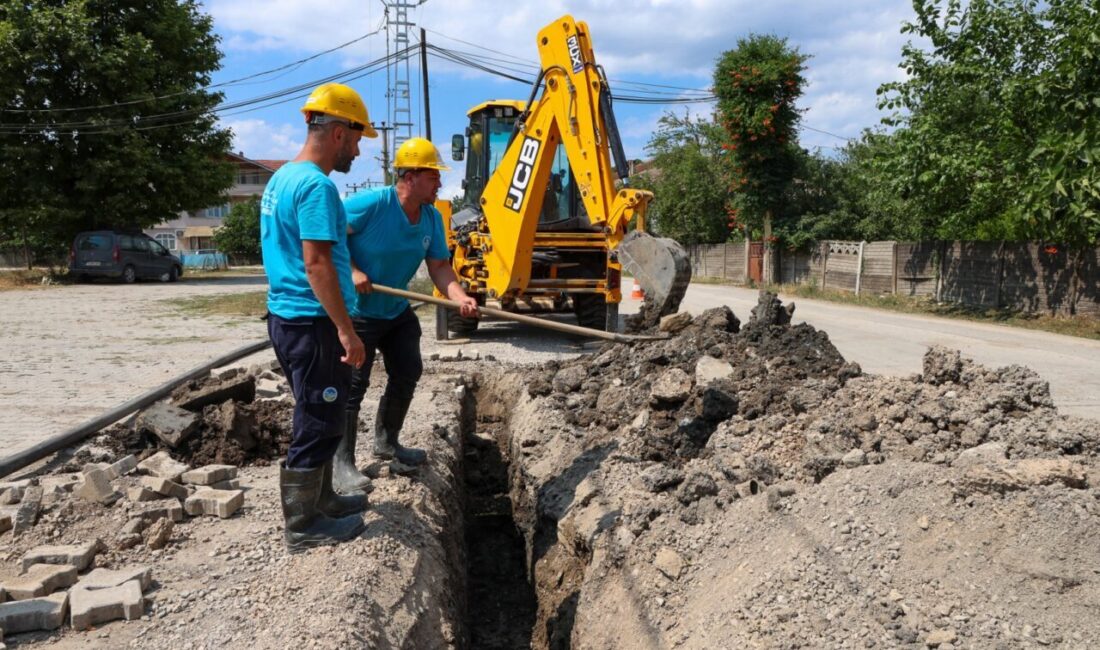 SASKİ, Akyazı Kızılcıkorman Mahallesi’nde 2 bin 500 metrelik isale hattı