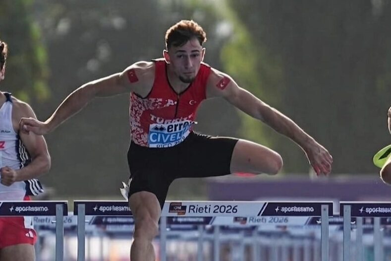 Sakarya Spor Lisesi öğrencisi Yunus Emre Civelek, U18 Avrupa Atletizm