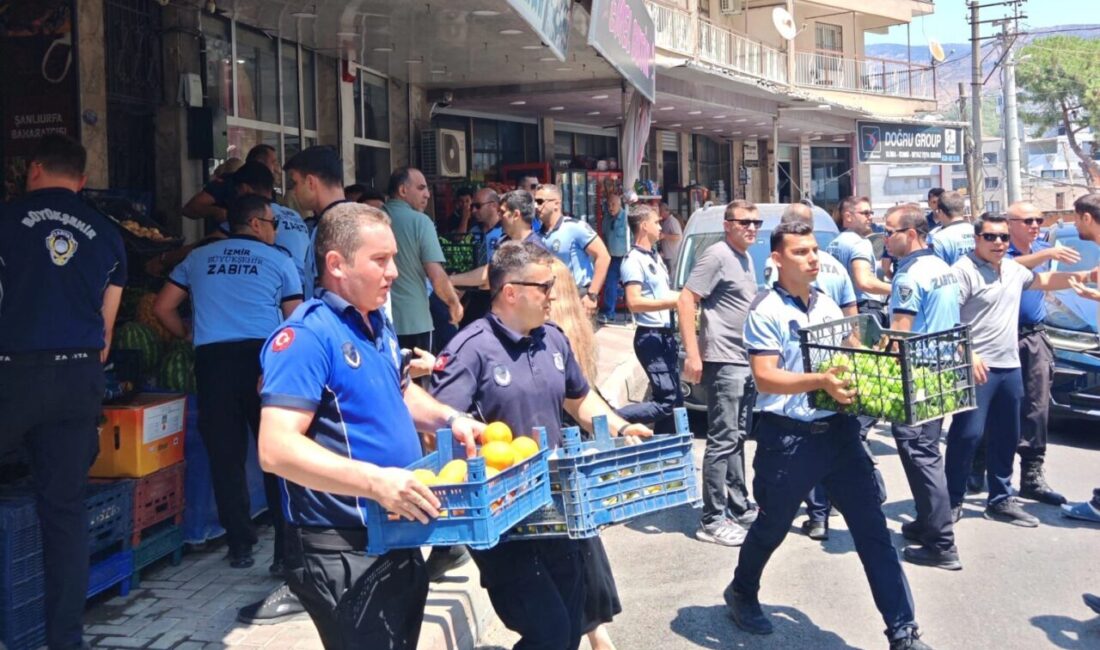 İzmir Büyükşehir Belediyesi, Bayraklı Belediyesi ve İlçe Emniyet Müdürlüğü ekiplerinin