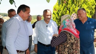 Kocaeli Gebze Belediye Başkanı Zinnur Büyükgöz, köy ziyaretleri kapsamında Tepe