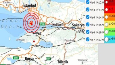 Kandilli Rasathanesi, İstanbul Adalar’ın güneyinde 18 Ağustos’tan bu yana 117