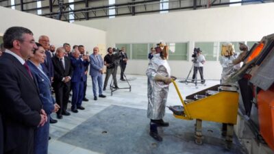 Cumhurbaşkanı Yardımcısı Cevdet Yılmaz, 250 milyon dolarlık yatırımla kurulan Ağrı