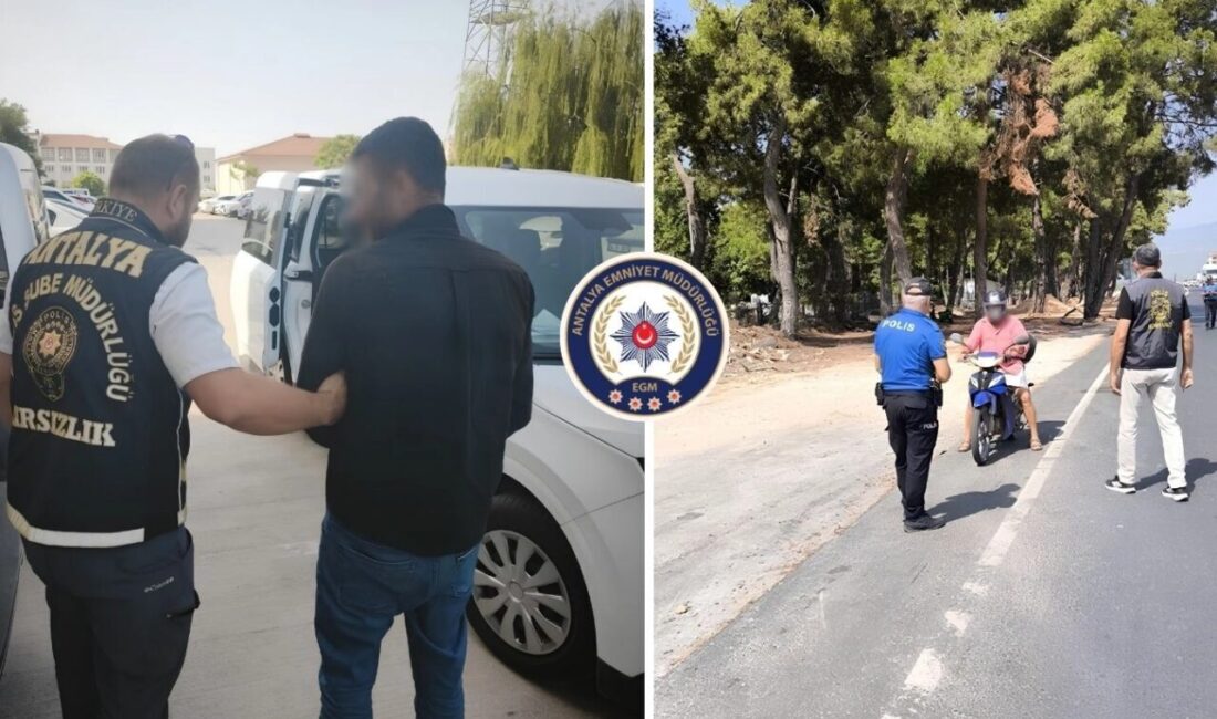 Antalya İl Emniyet Müdürlüğü ekiplerinin son bir haftada gerçekleştirdiği asayiş