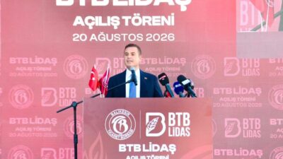 Balıkesir Ticaret Borsası iştiraki BTB LİDAŞ lisanslı deposunun açılışında konuşan