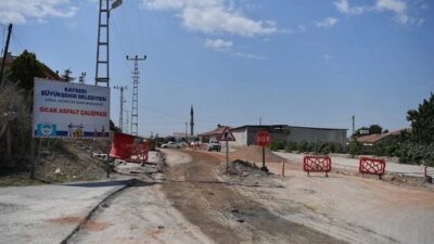 Kayseri Büyükşehir Belediyesi, Buğdaylı’nın ulaşım konforunu artırmak için Buğdaylı-Kızık yolunda