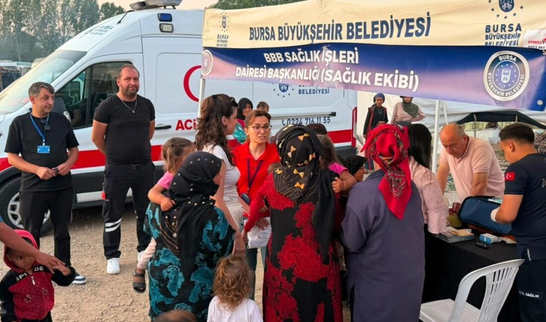 Bursa Büyükşehir Belediyesi, mevsimlik tarım işçileri ve ailelerinin ihtiyaçlarının yerinde