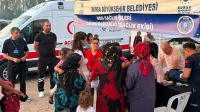 Bursa Büyükşehir Belediyesi, mevsimlik tarım işçileri ve ailelerinin ihtiyaçlarının yerinde