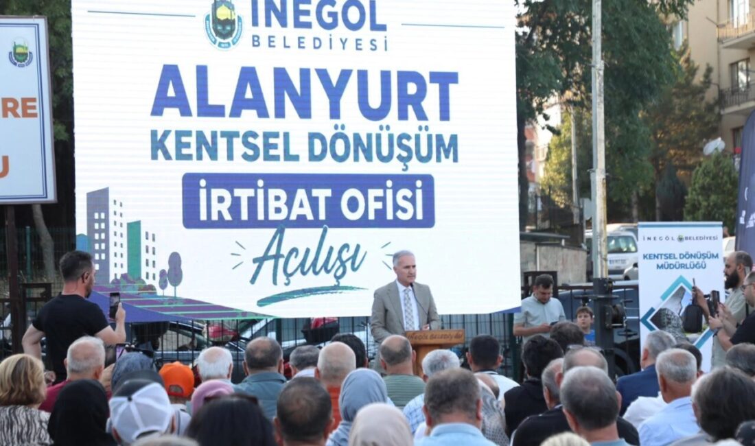 Bursa'da İnegöl Belediyesi, Alanyurt Kentsel Dönüşüm Projesi kapsamında site ziyaretleri