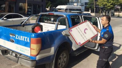 Bursa'da Nilüfer Belediyesi ekipleri, 11 mahallede yaptığı denetimlerde kaldırımları ve
