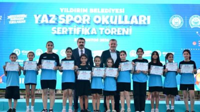 Bursa'da Yıldırım Belediyesi’nin çocukların yaz tatilini verimli şekilde geçirmeleri için