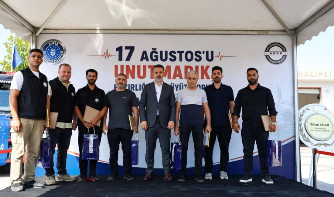 Bursa Büyükşehir Belediyesi, 17 Ağustos depreminin yıl dönümünde afetlere müdahale
