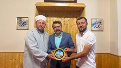 Yıldırım Belediye Başkanı Oktay Yılmaz, Ahıska Müftüsü Mamuka Vashakmadze’yi ziyaret